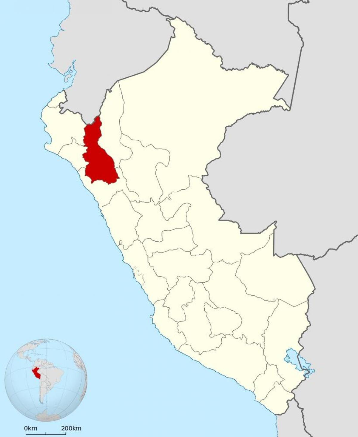 kartta cajamarca Peru