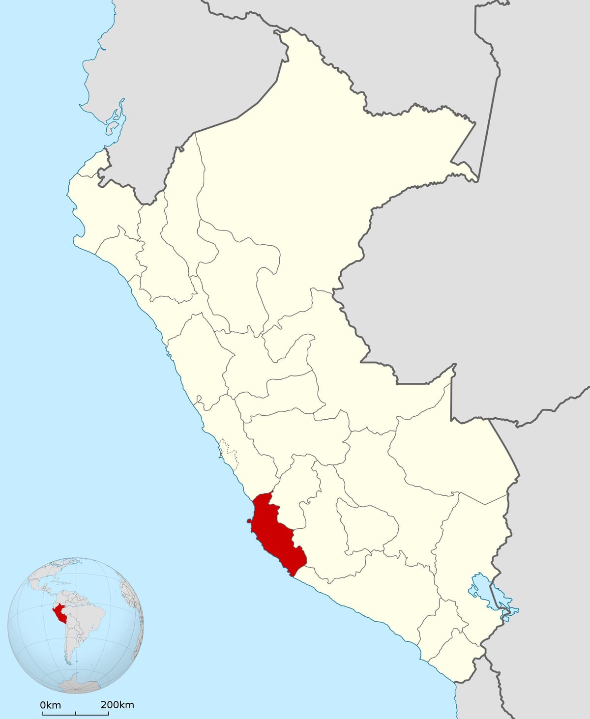kartta ica-Peru