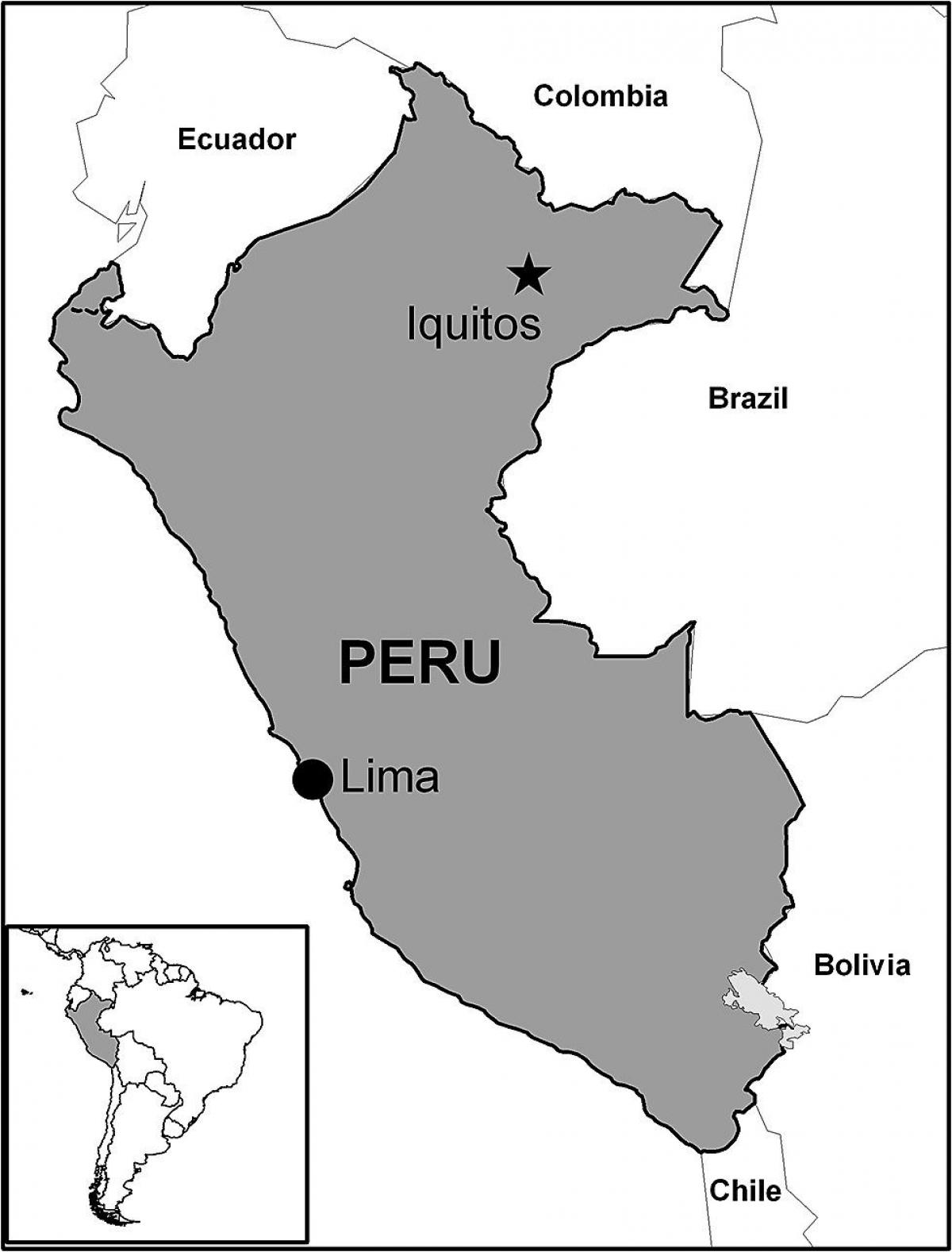 kartta iquitos Peru