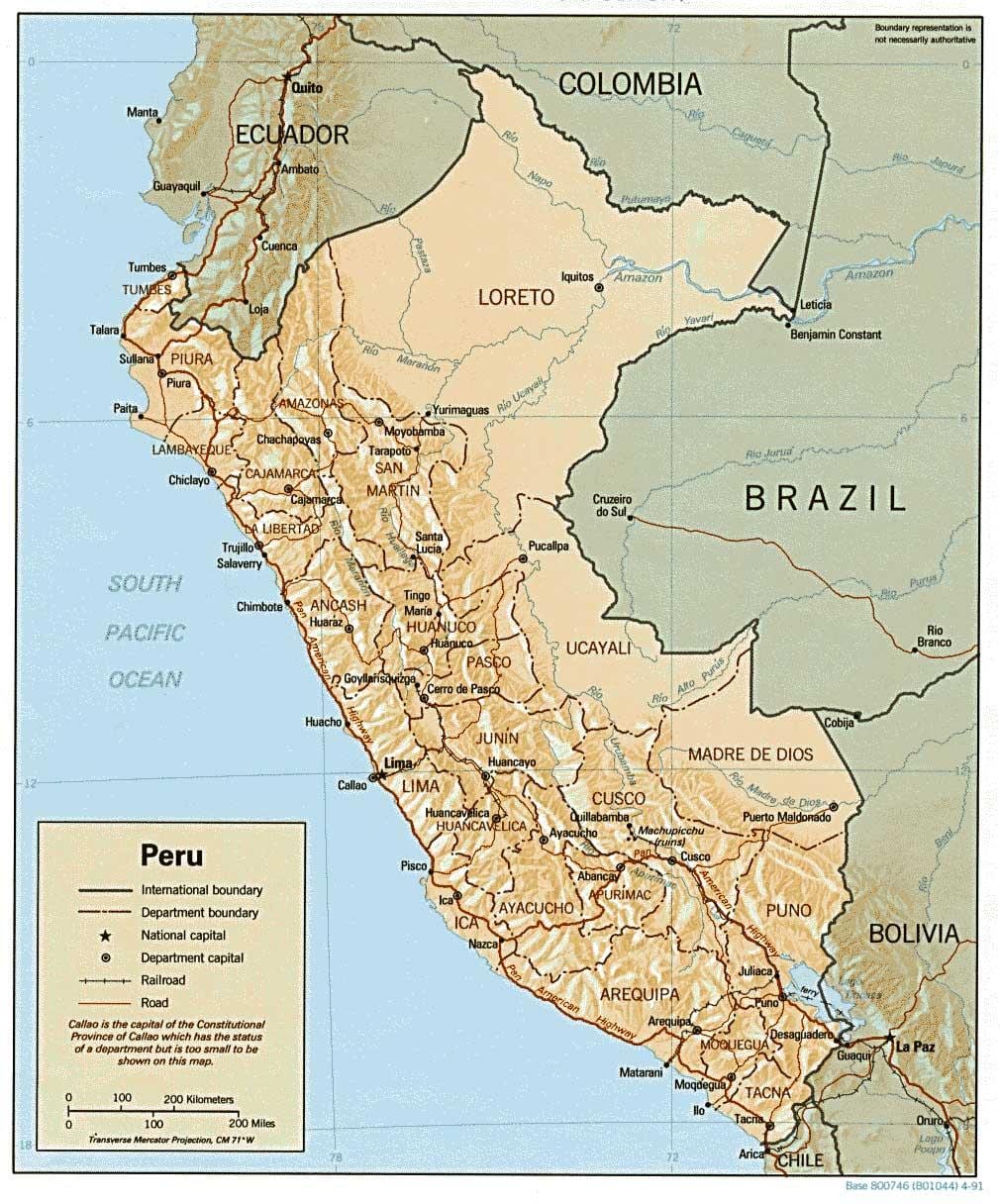 kartta Peru surf
