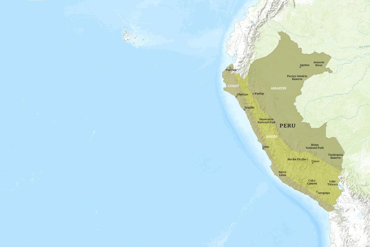 kartta kuelap Peru