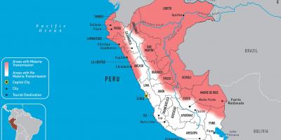 Kartta Peru malaria