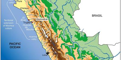 Perun maantiede kartta
