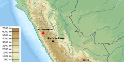 Korkeus kartta Peru