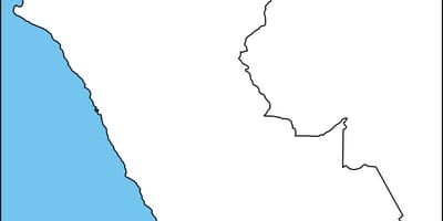 Kartta tyhjä kartta Peru