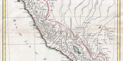 Kartta, vanha kartta Peru