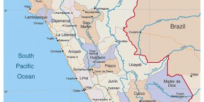Kartta yksityiskohtainen kartta Peru