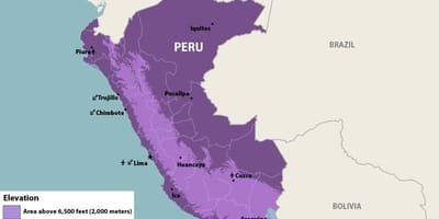 Kartta zika Peru